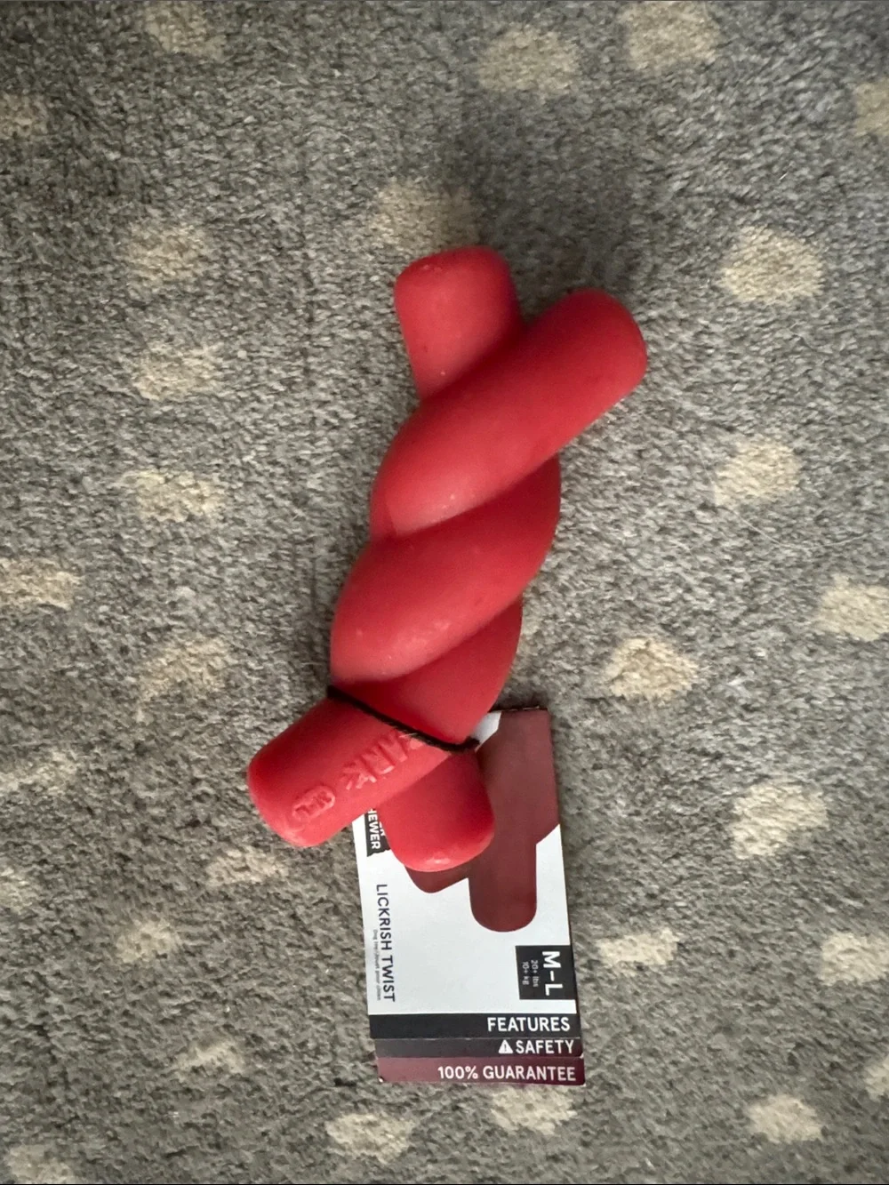 Bark Lickrish Twist Dog Chew Toy